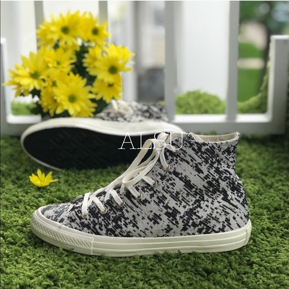NWT Converse💥Gemma HI Egret Black/White W AUTHENT - Picture 2 of 7